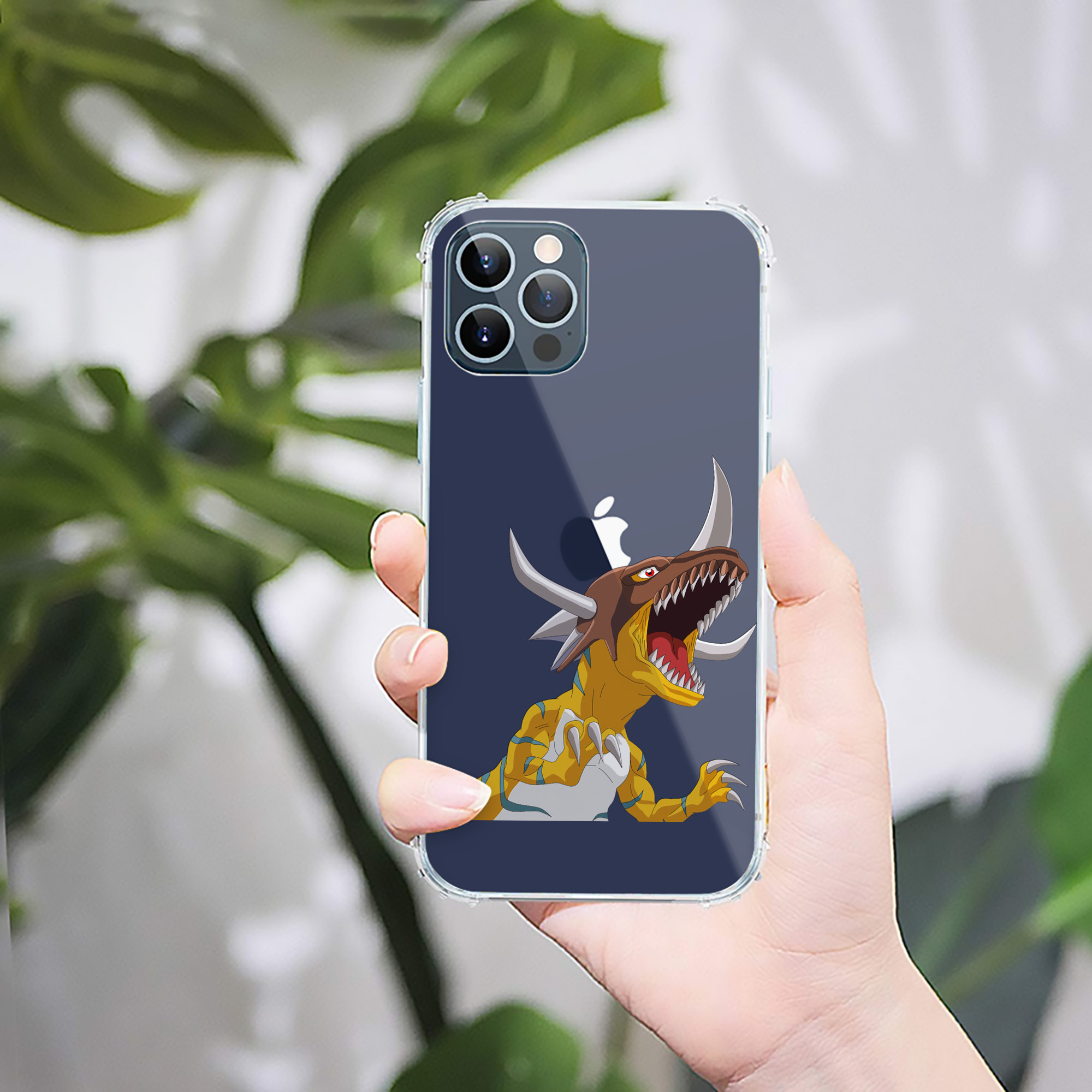 （画像用） Digimon デジタルモンスター/デジモン 【iPhone 12シリーズ対応】透明スマホケース（クリアソフトケース）